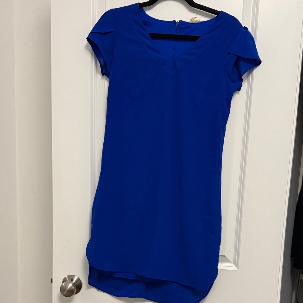 Japna Cobalt Blue Mini Dress